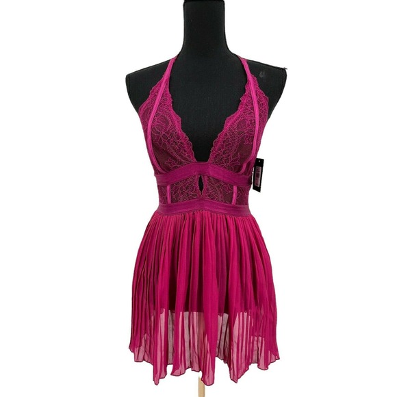 New Frederick's Of Hollywood‎ Jaymes Lace & Mesh Babydoll Nightie Medium - Picture 4 of 8